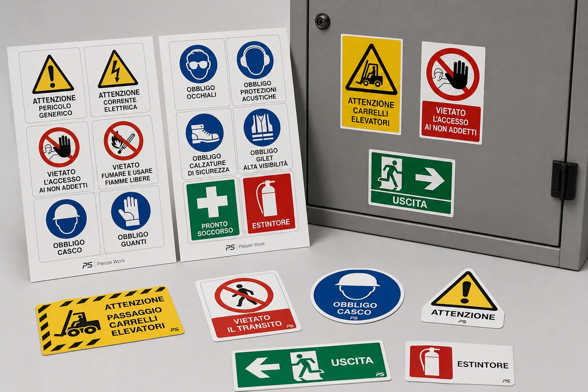 Etichette e adesivi di sicurezza